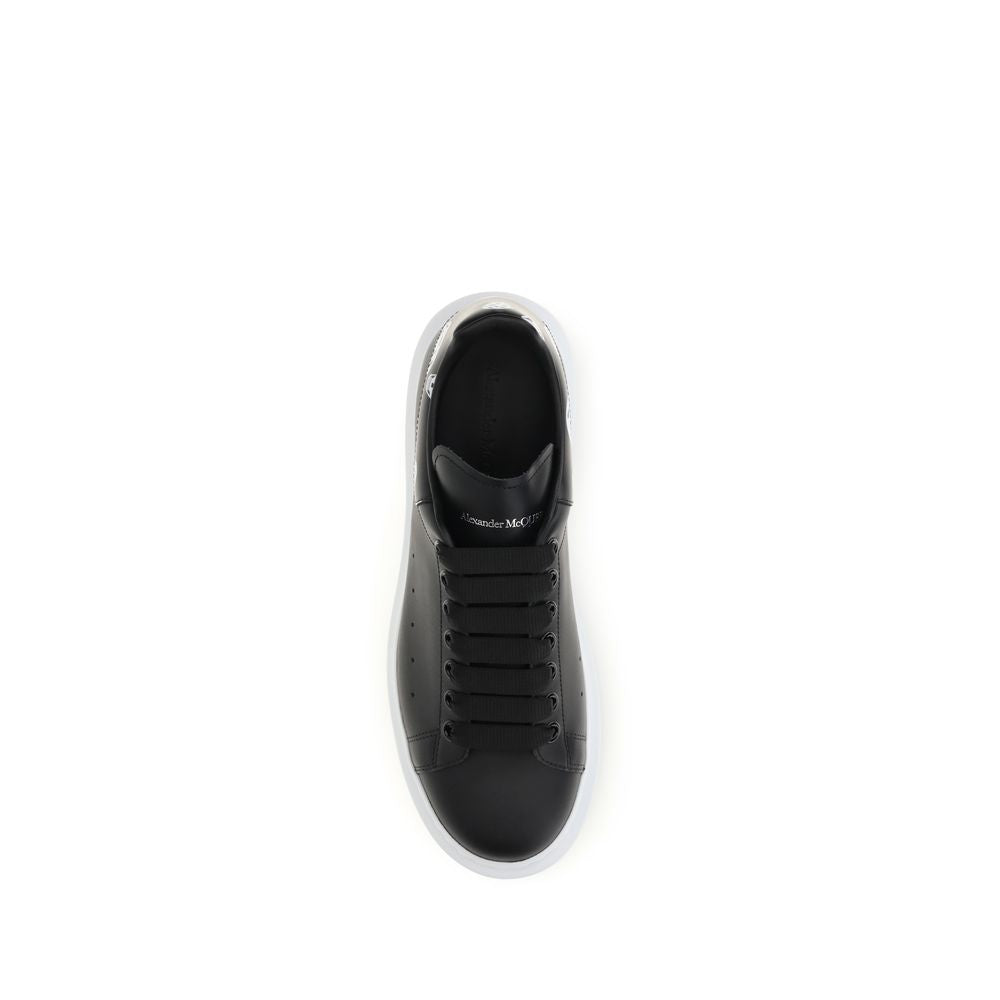 Alexander McQueen Black Calf Leather Bos Taurus Chunky Sneakers | Regal Royce