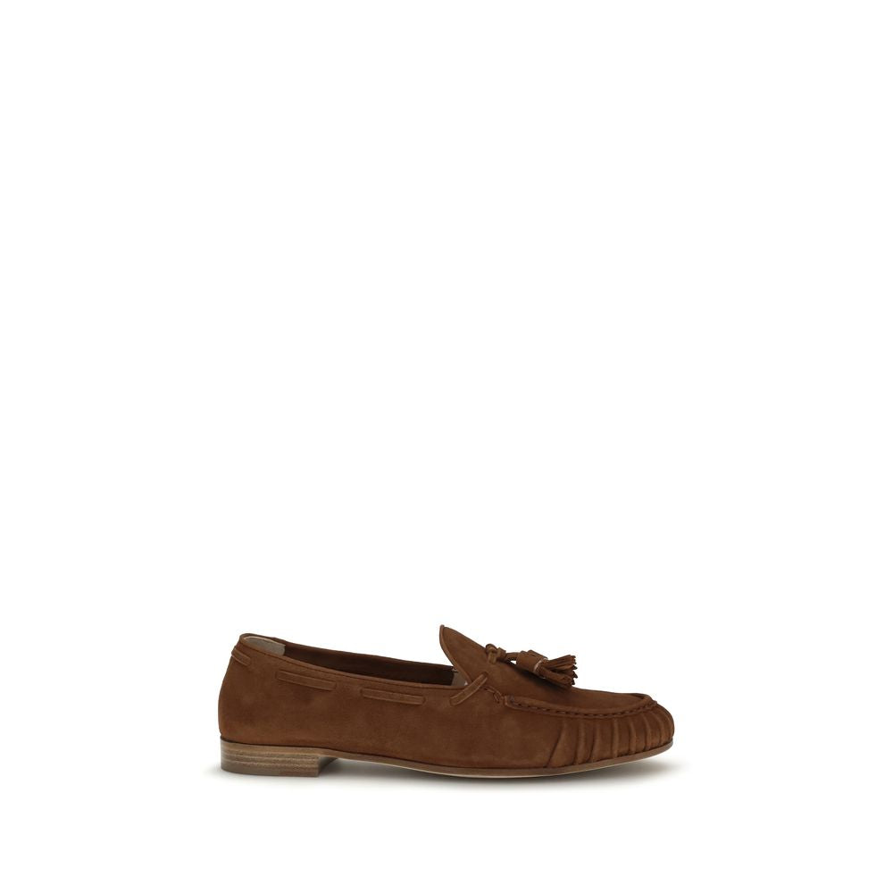 Fratelli Rossetti Brown Calf Leather Bos Taurus Slip-On Loafers | Regal Royce