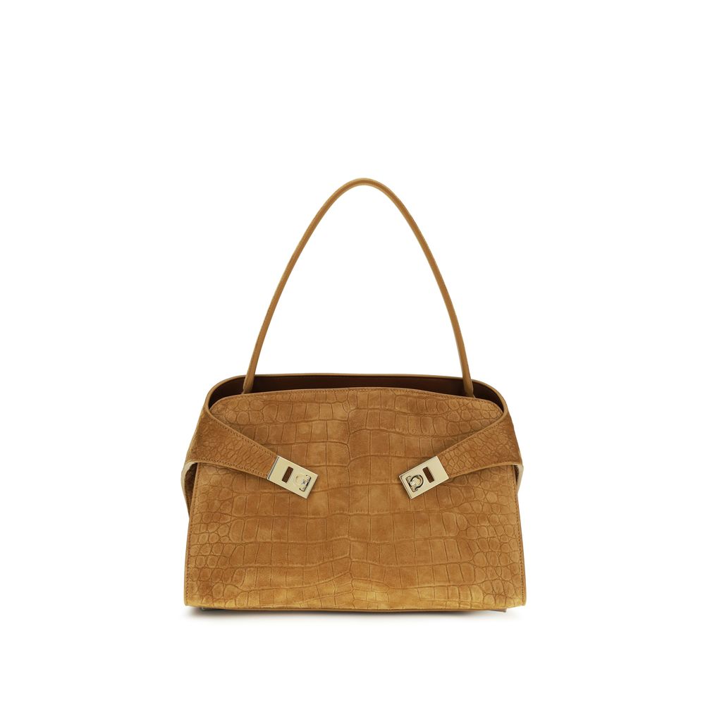 Ferragamo Beige Goatskin Shoulder Bag | Regal Royce