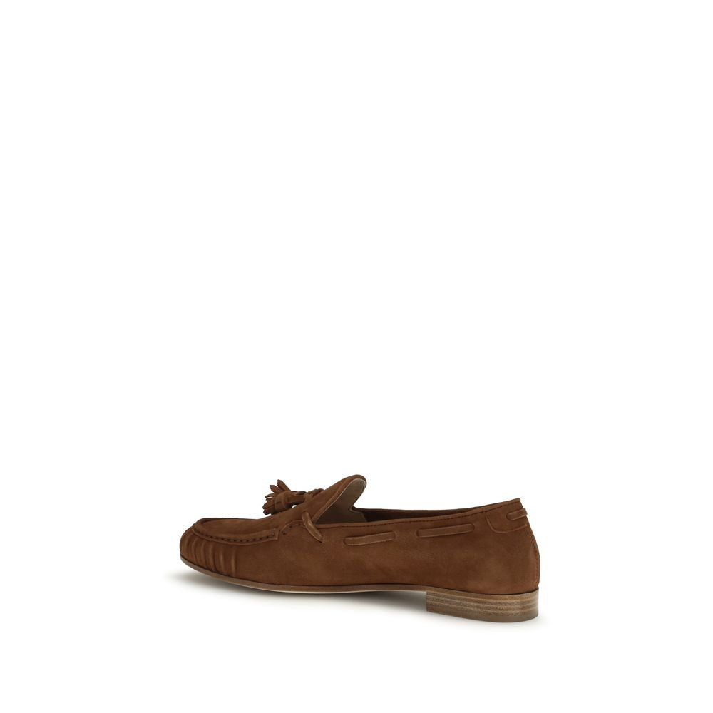 Fratelli Rossetti Brown Calf Leather Bos Taurus Slip-On Loafers | Regal Royce