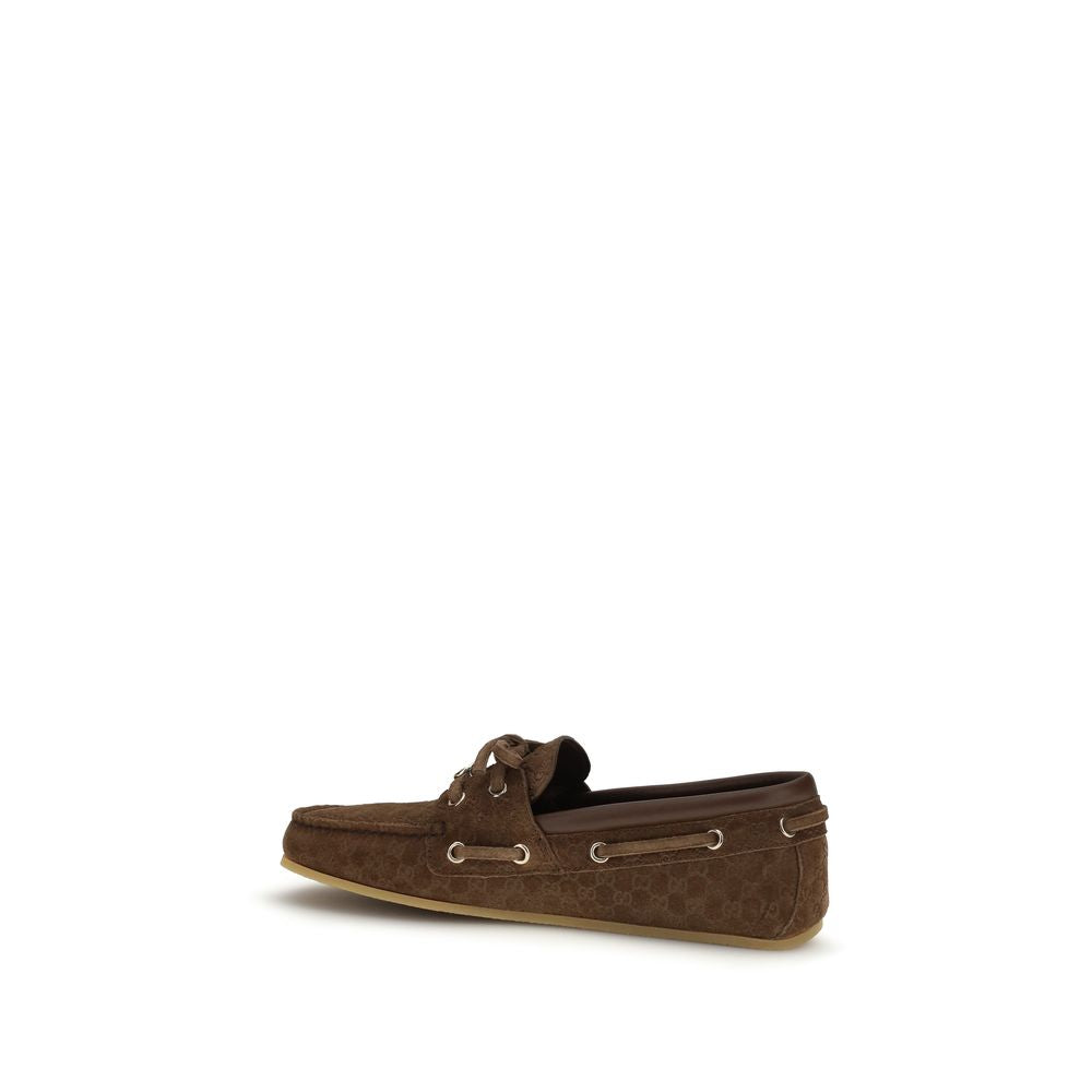 Gucci Brown Calf Leather Bos Taurus Slip-On Loafers | Regal Royce