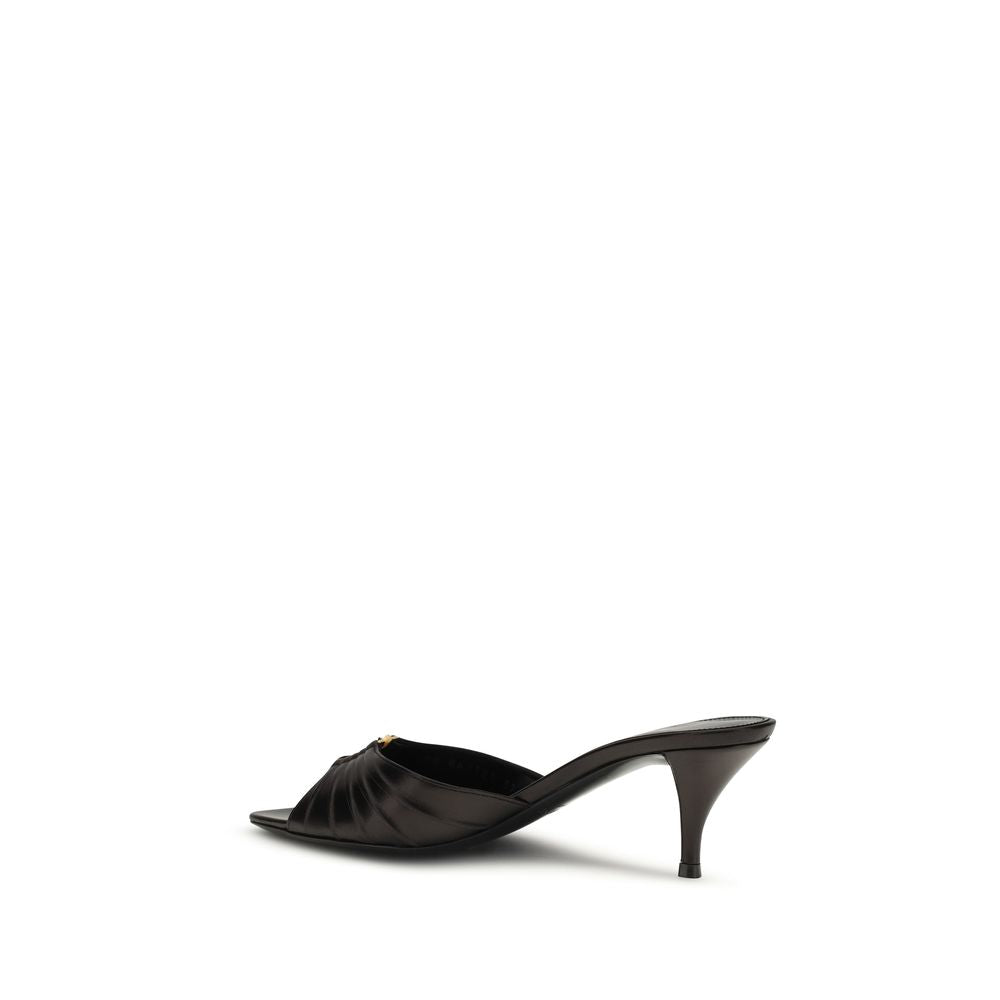 Saint Laurent Black Calf Leather Bos Taurus High Heel Pumps | Regal Royce