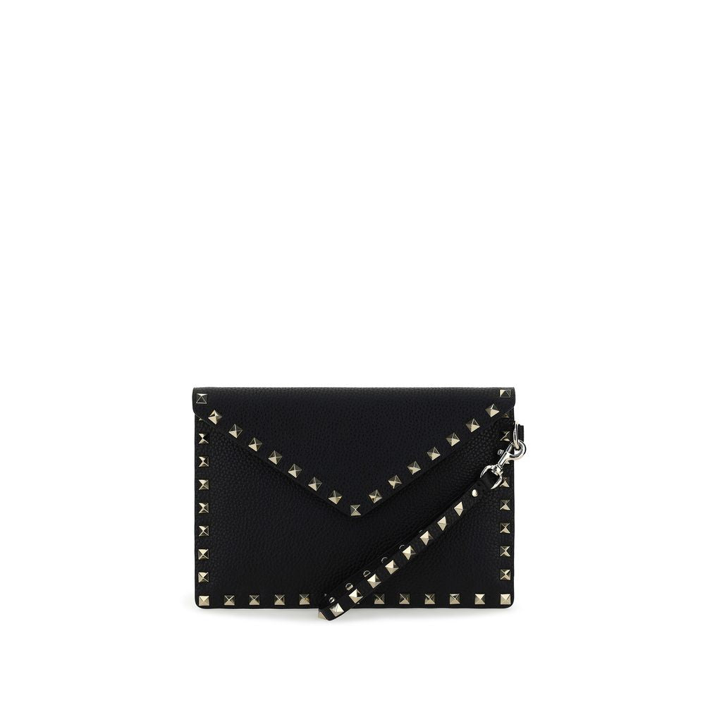 Valentino Garavani Black Calf Leather Bos Taurus Accessories | Regal Royce