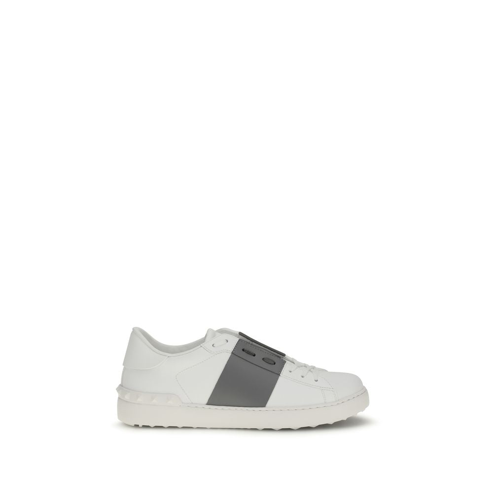 Valentino Garavani White Calf Leather Bos Taurus Low Top Sneakers | Regal Royce