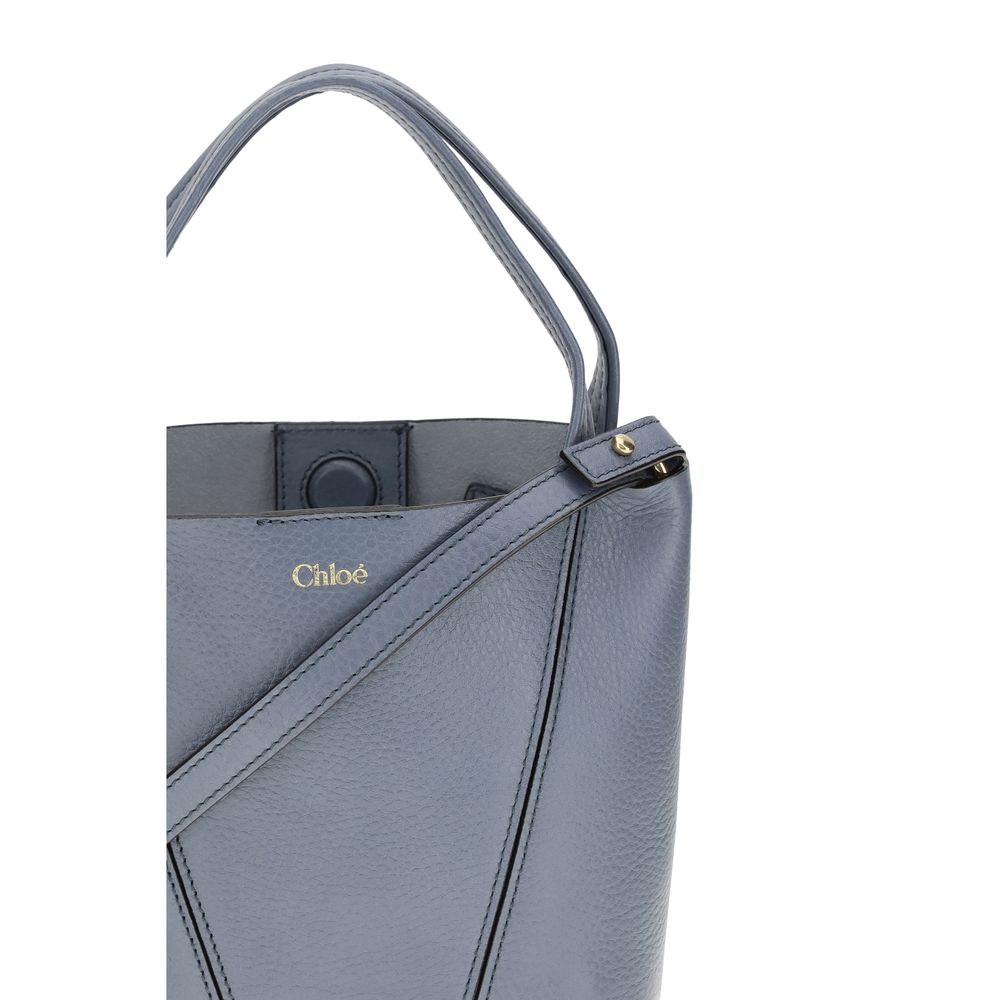 Chloé Blue Calf Leather Bos Taurus Shoulder Bag | Regal Royce