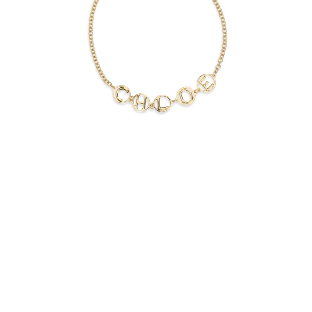Chloé Gold Brass Necklace | Regal Royce