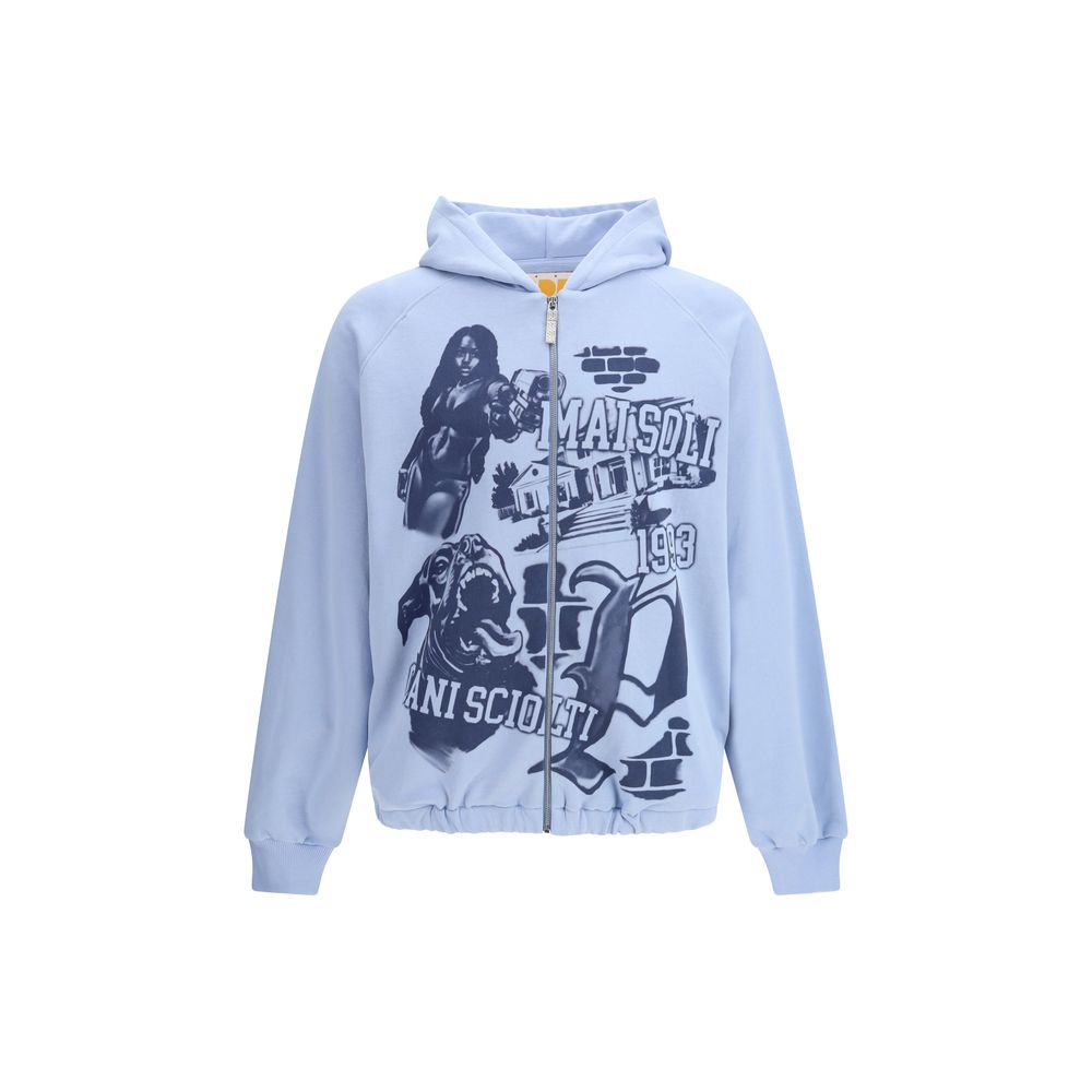 PDF Channel Blue Cotton Sweatshirt | Regal Royce