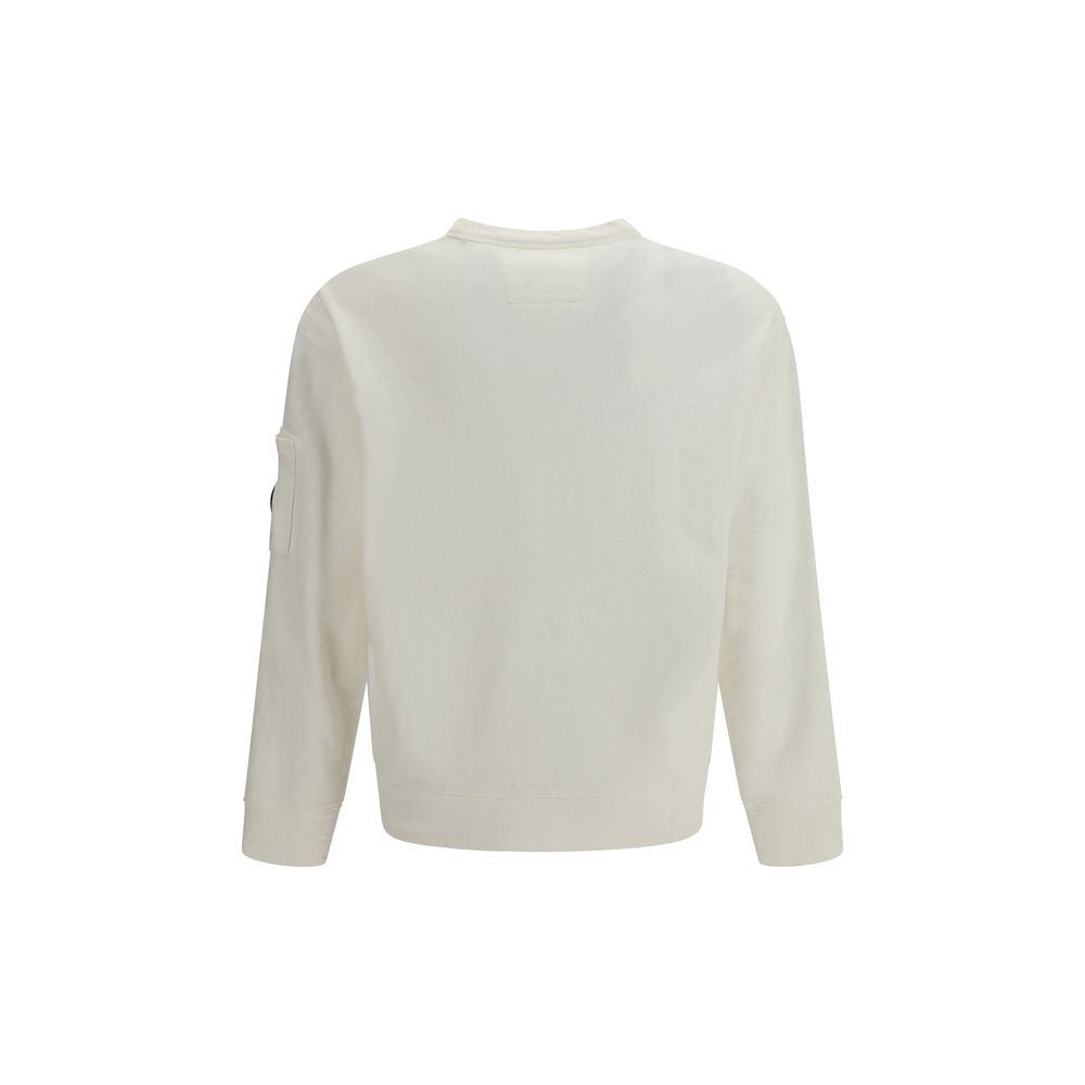 C.P. Company White Cotton Sweatshirt | Regal Royce