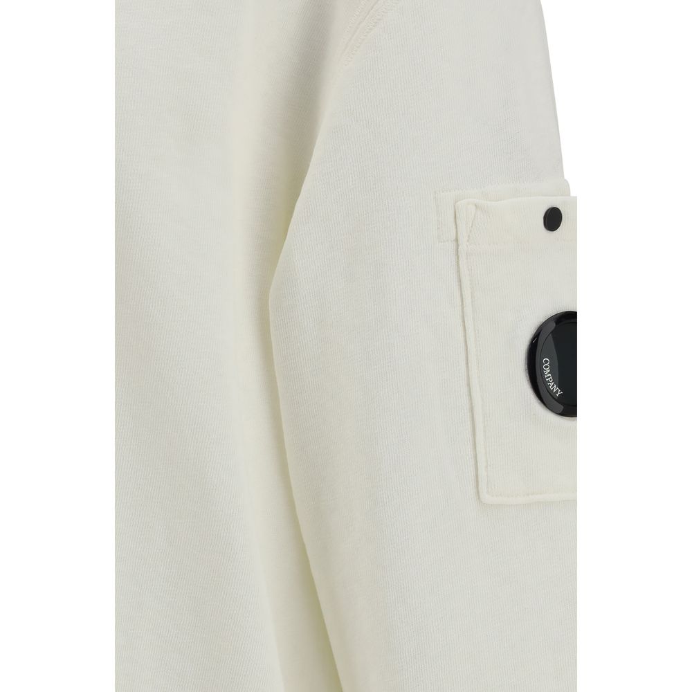 C.P. Company White Cotton Sweatshirt | Regal Royce