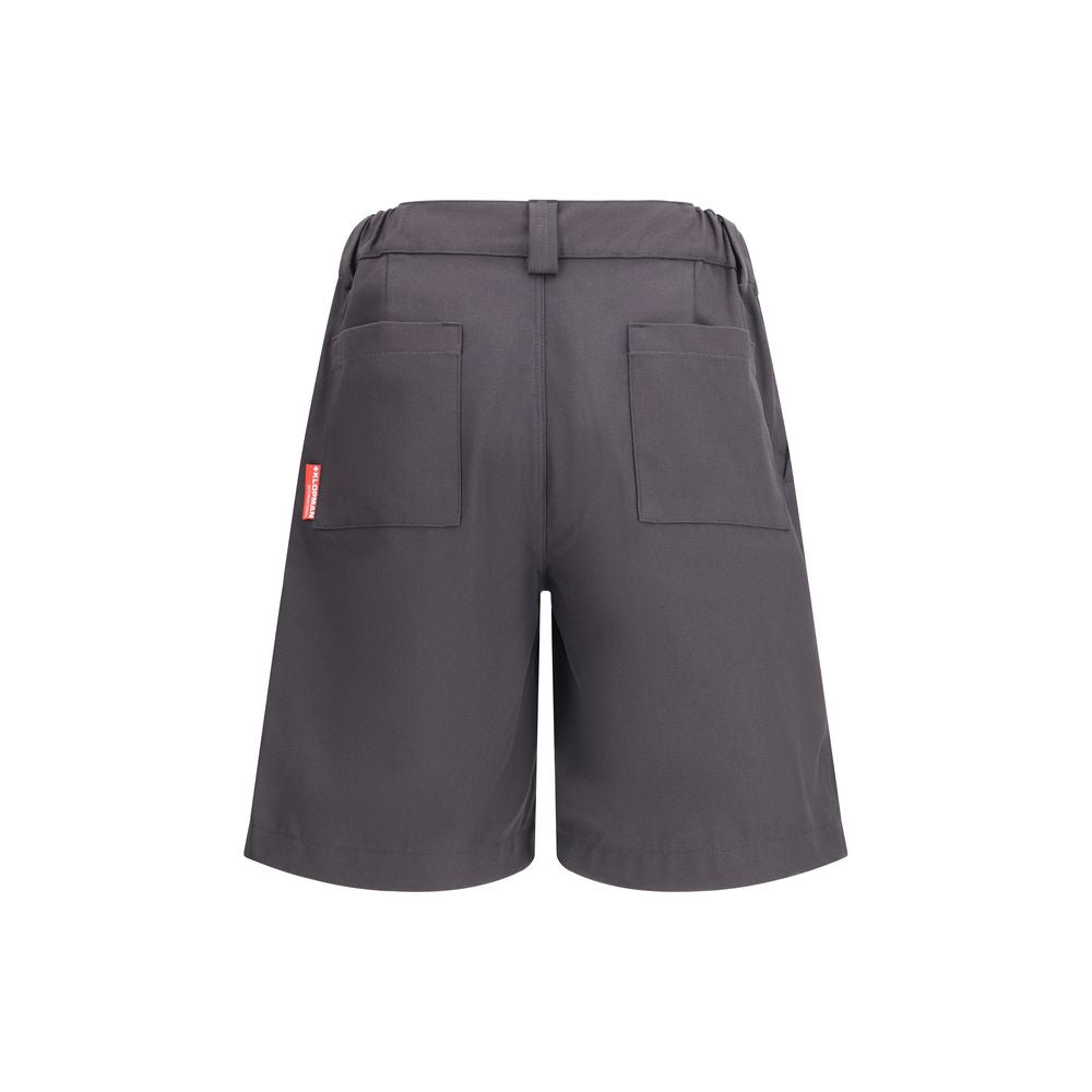 GR10K Gray Cotton Bermuda Shorts | Regal Royce