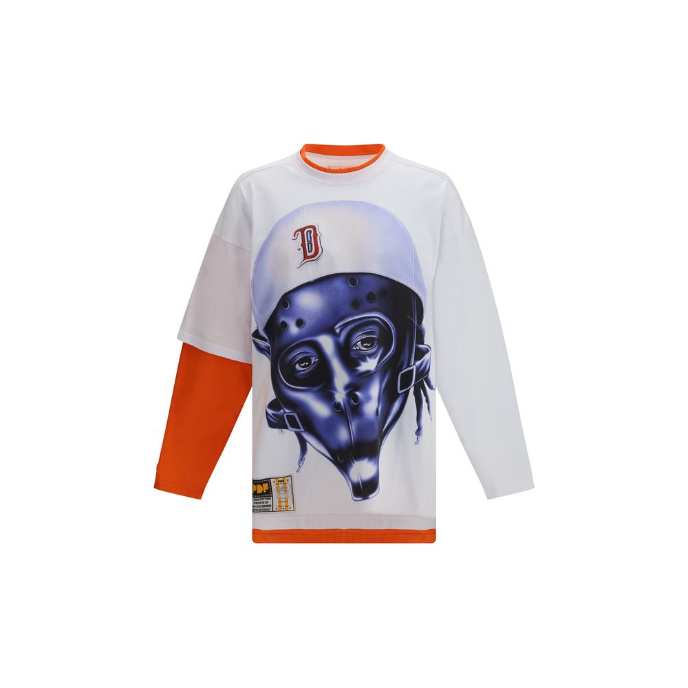 PDF Channel White Cotton Long Sleeve T-Shirt | Regal Royce