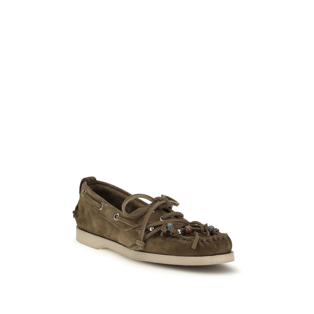 Golden Goose Bicolor Calf Leather Bos Taurus Slip-On Loafers | Regal Royce