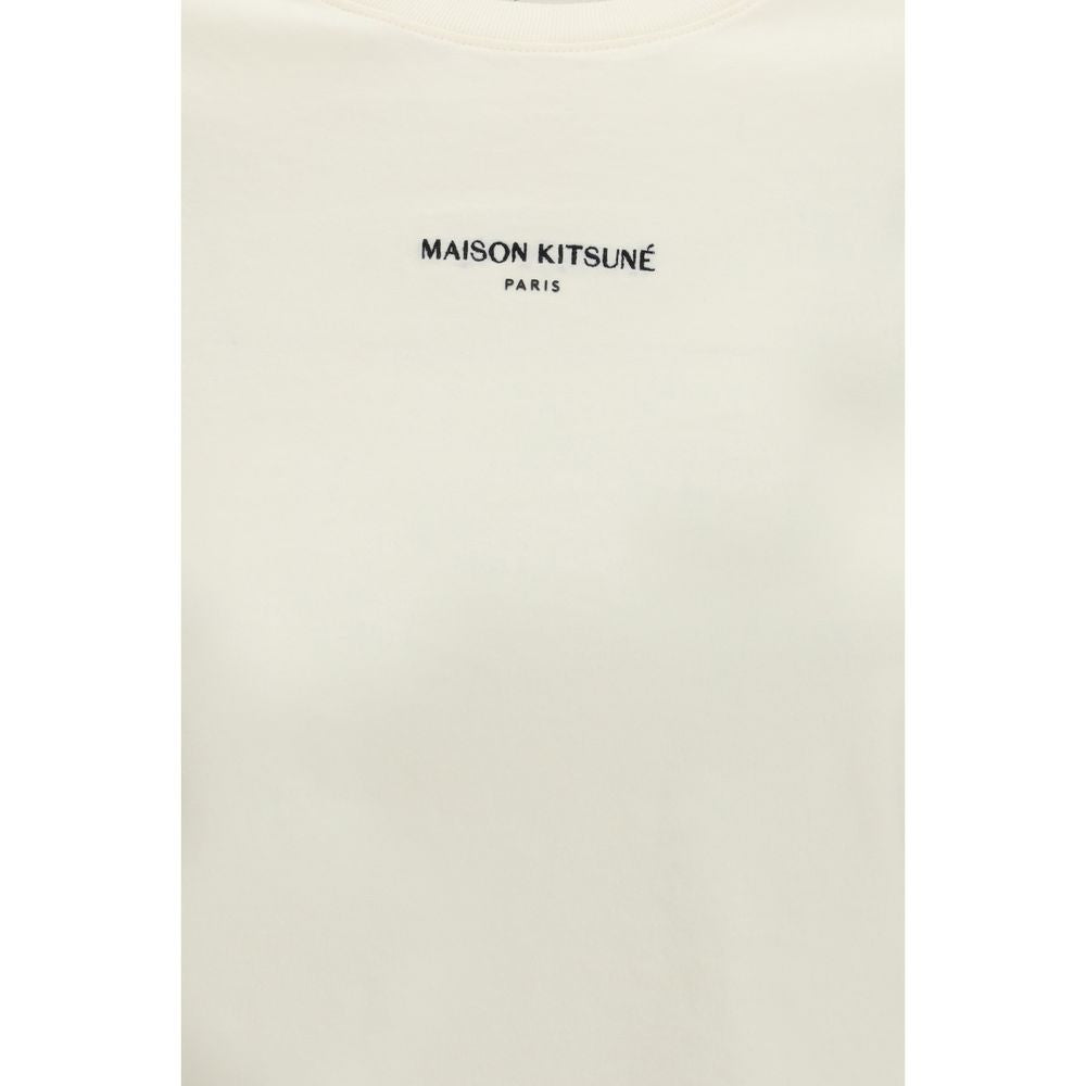 Maison Kitsuné Beige Cotton T-Shirt | Regal Royce