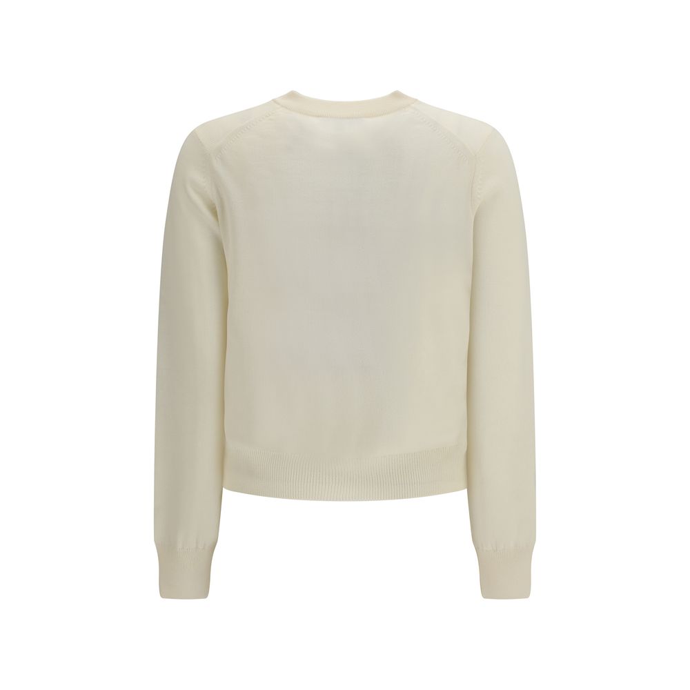 Maison Kitsuné Beige Cotton Cardigan | Regal Royce