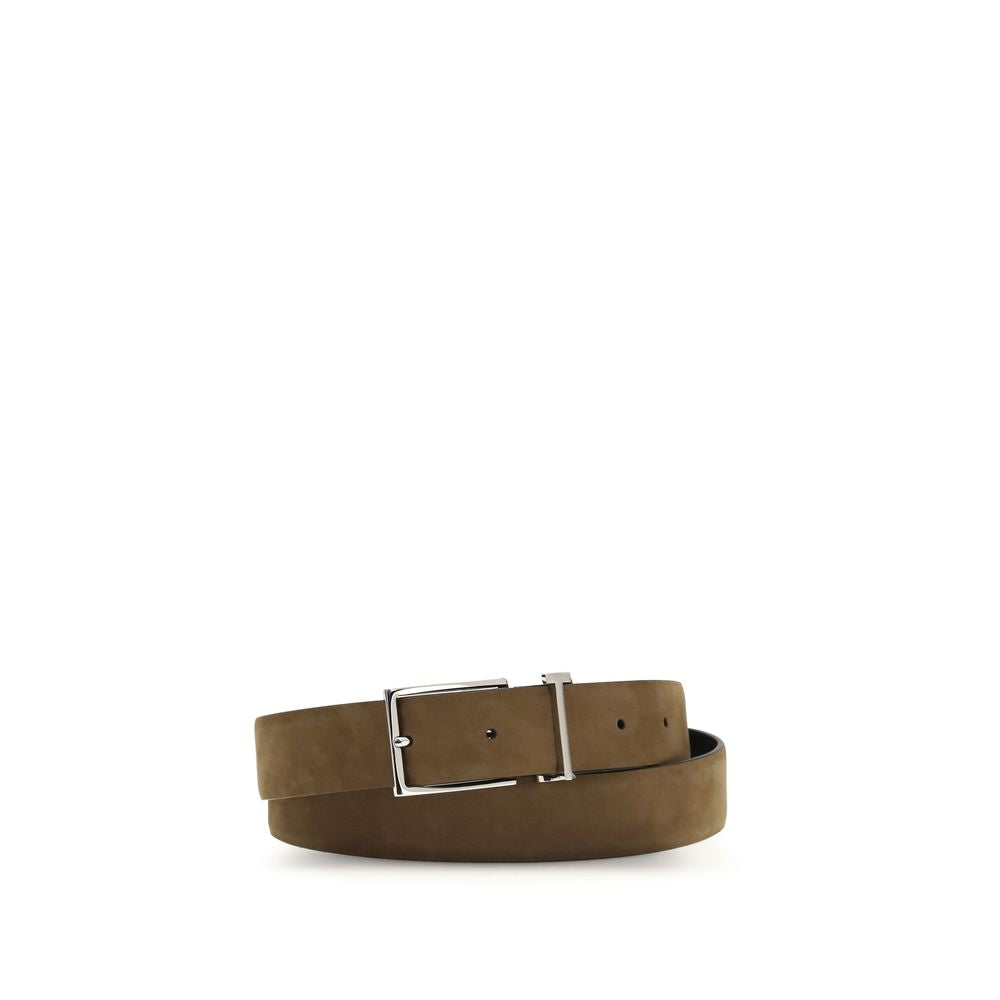 Tom Ford Brown Calf Leather Bos Taurus Regular Belt | Regal Royce