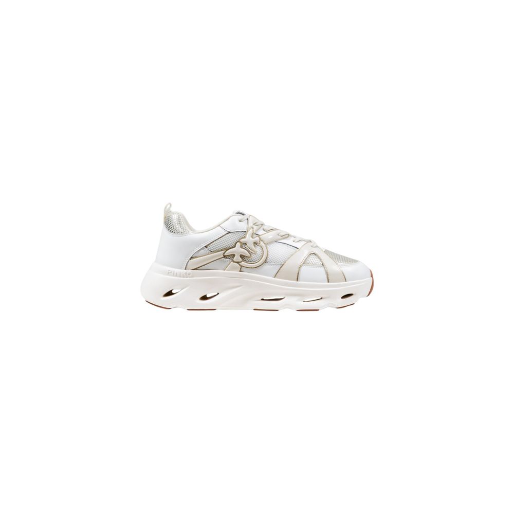 PINKO White Leather Athletic Sneakers | Regal Royce