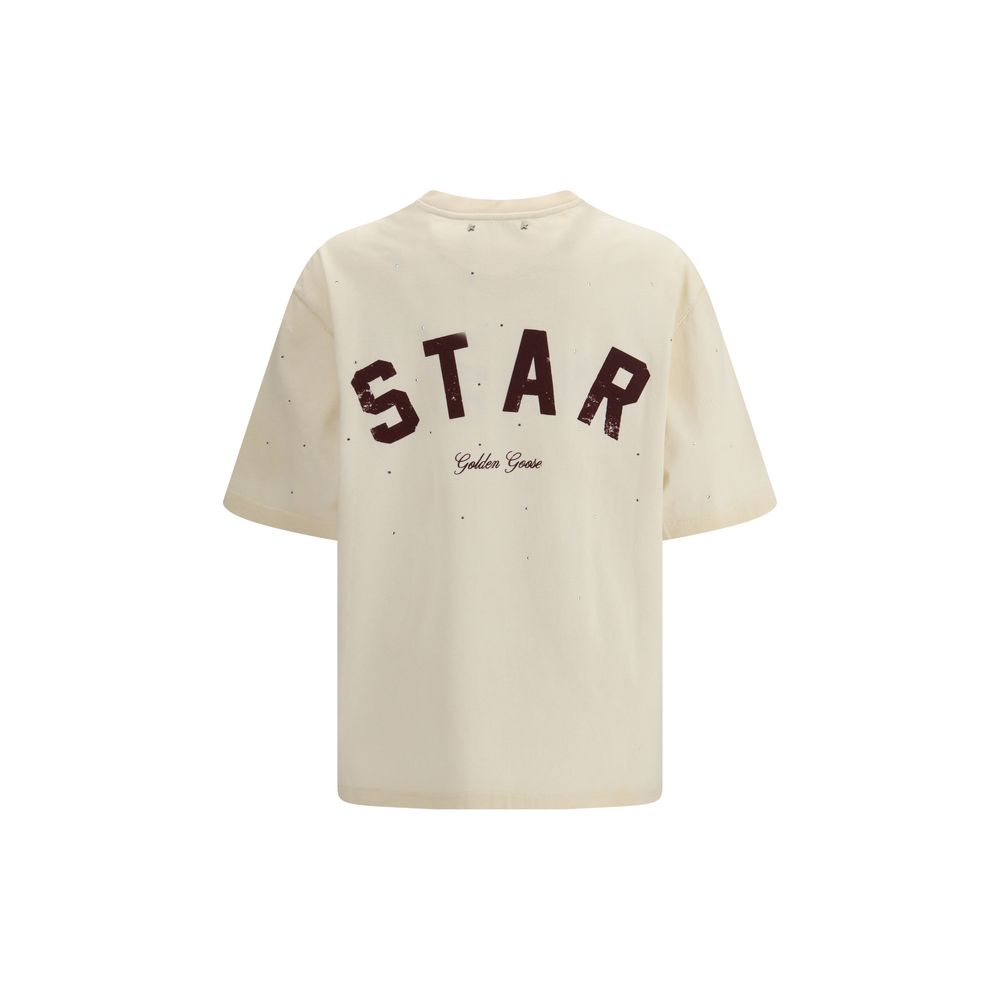 Golden Goose Beige Cotton T-Shirt | Regal Royce