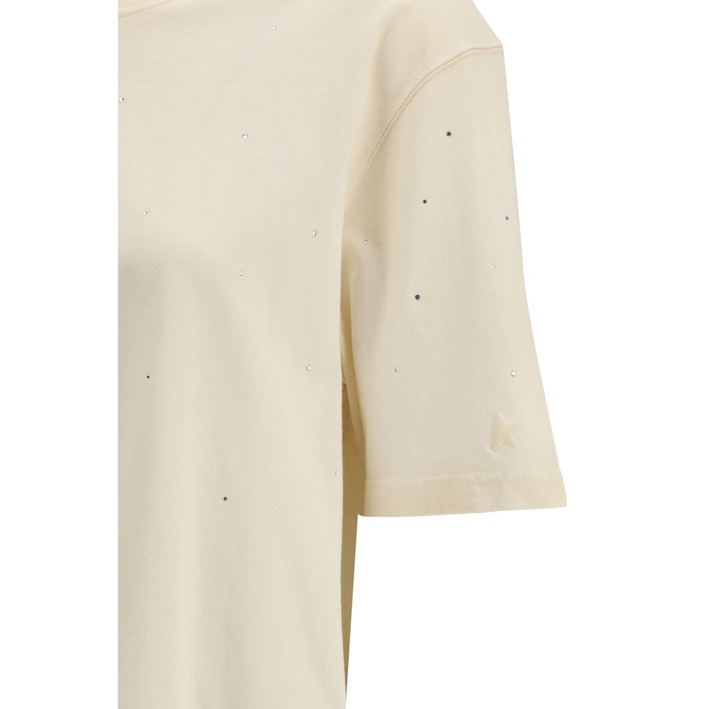 Golden Goose Beige Cotton T-Shirt | Regal Royce