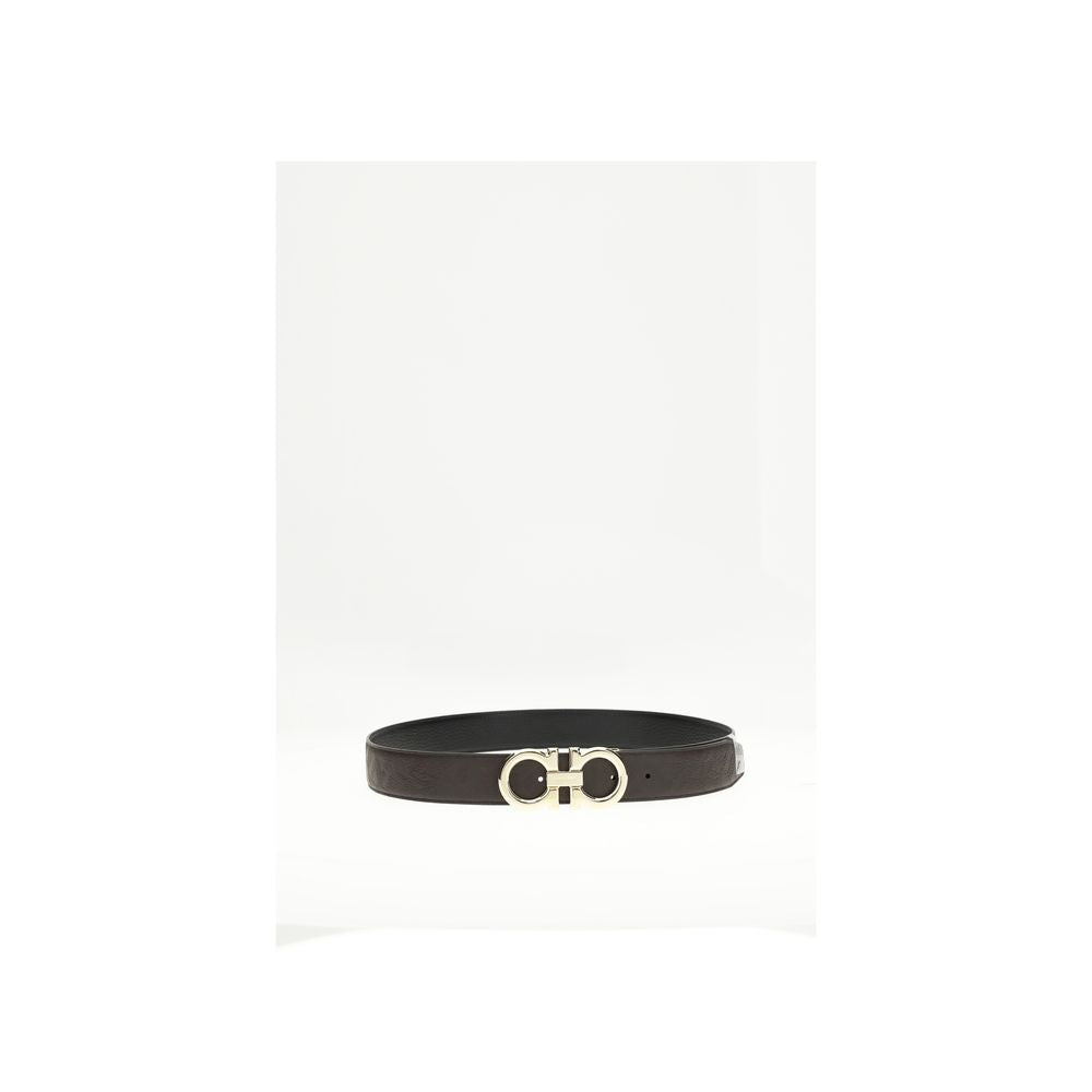 Ferragamo Brown Calf Leather Bos Taurus Regular Belt | Regal Royce