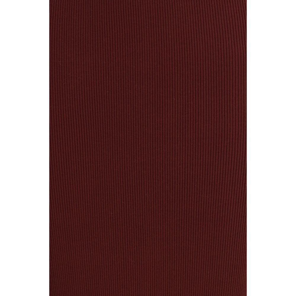 Max Mara Bordeaux Viscose Midi Skirt | Regal Royce