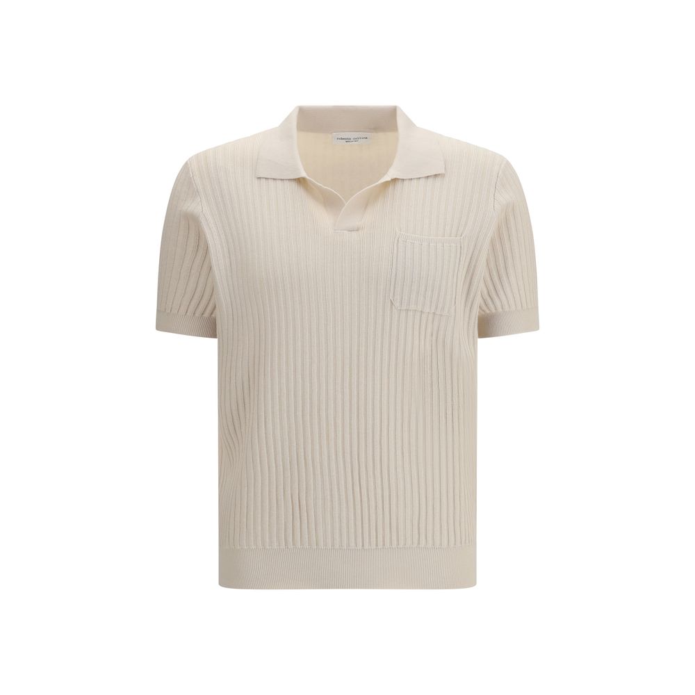 Roberto Collina Beige Cotton Polo Shirt | Regal Royce