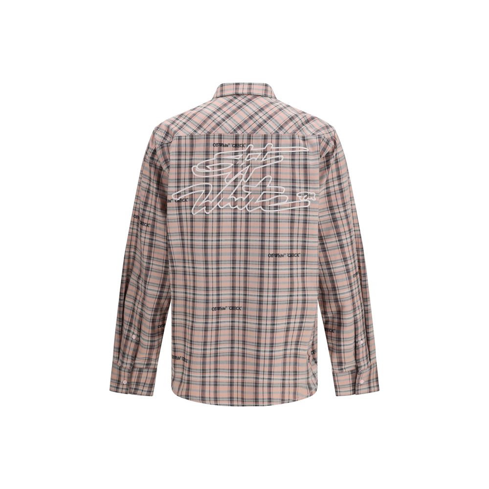Off-White Multicolor Cotton Pattern Shirt | Regal Royce
