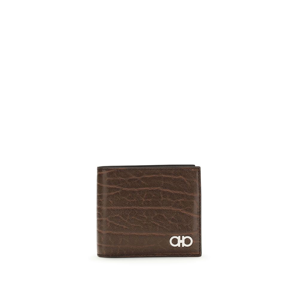 Ferragamo Brown Calf Leather Bos Taurus Wallet | Regal Royce