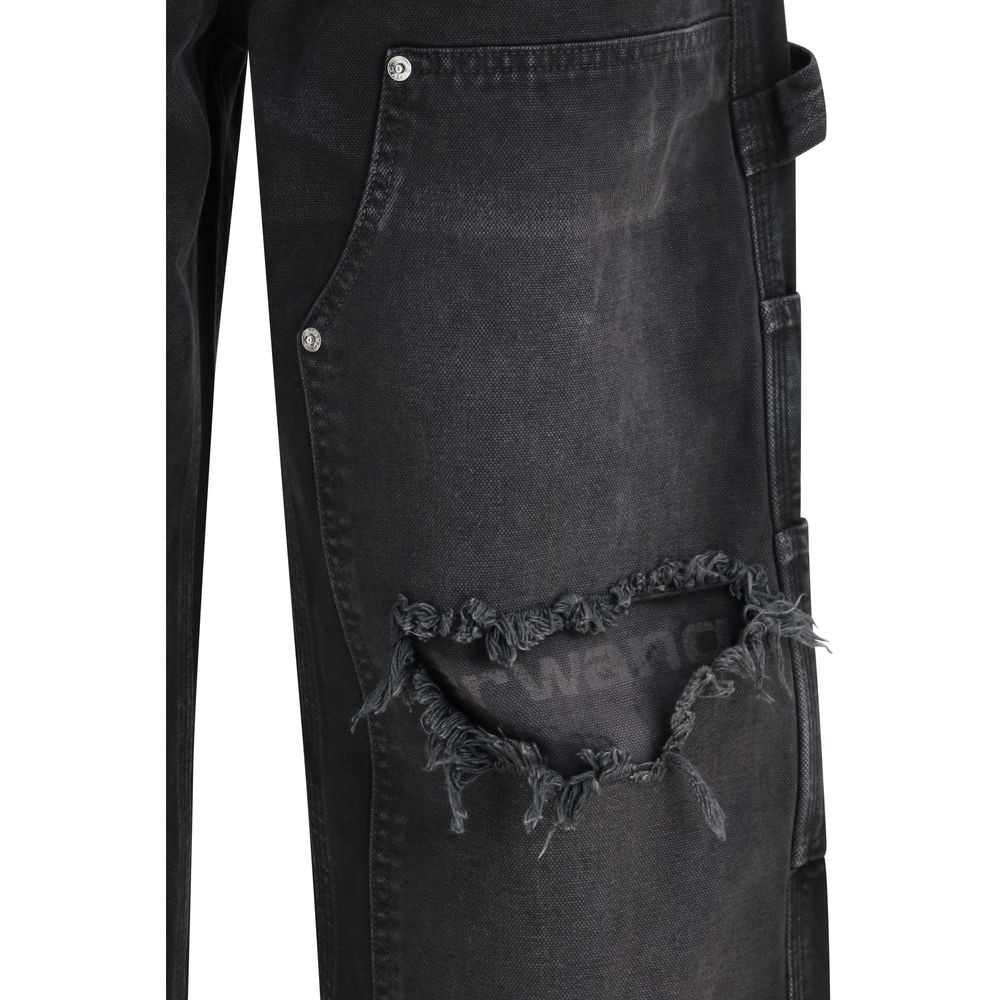 Alexander Wang Black Cotton Cargo Pants | Regal Royce