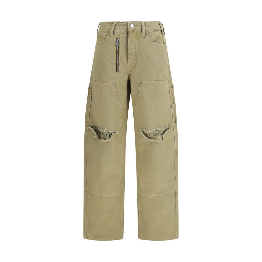 Alexander Wang Bicolor Cotton Cargo Pants | Regal Royce