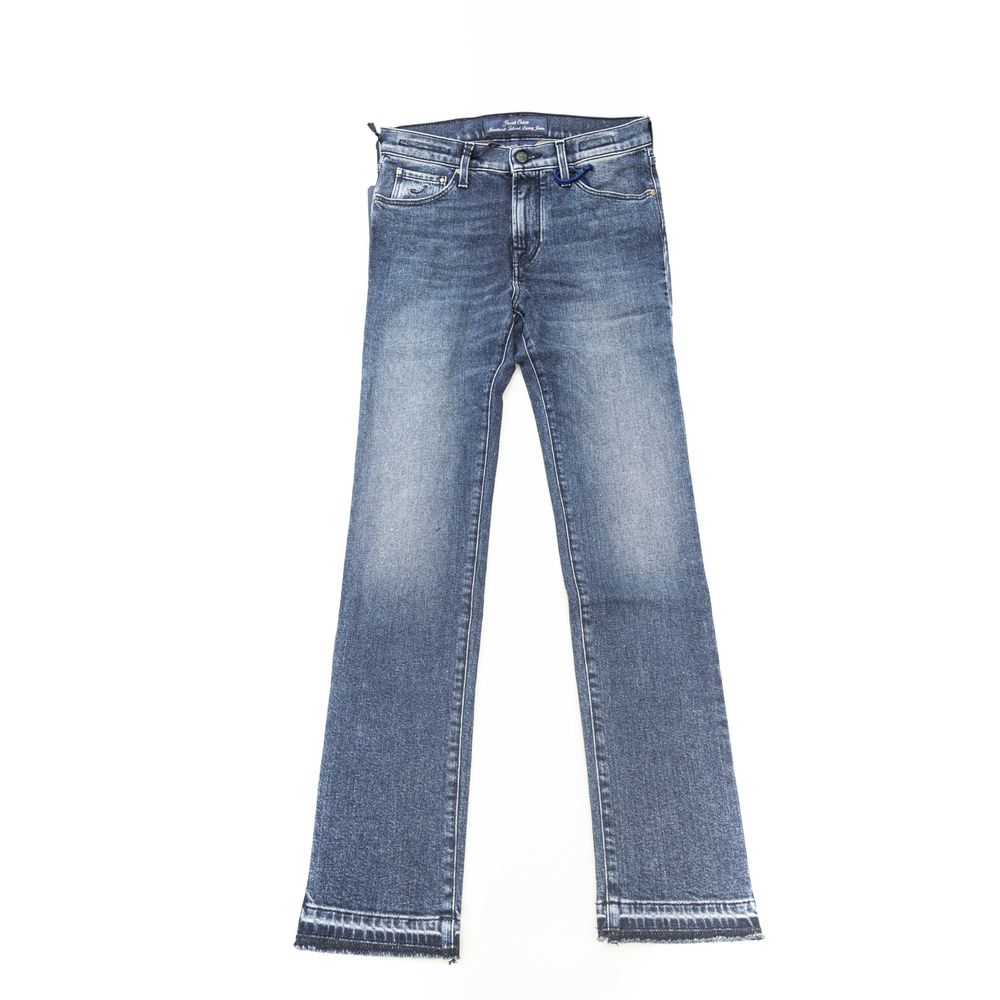 Jacob Cohen Blue Cotton Women Jeans | Regal Royce