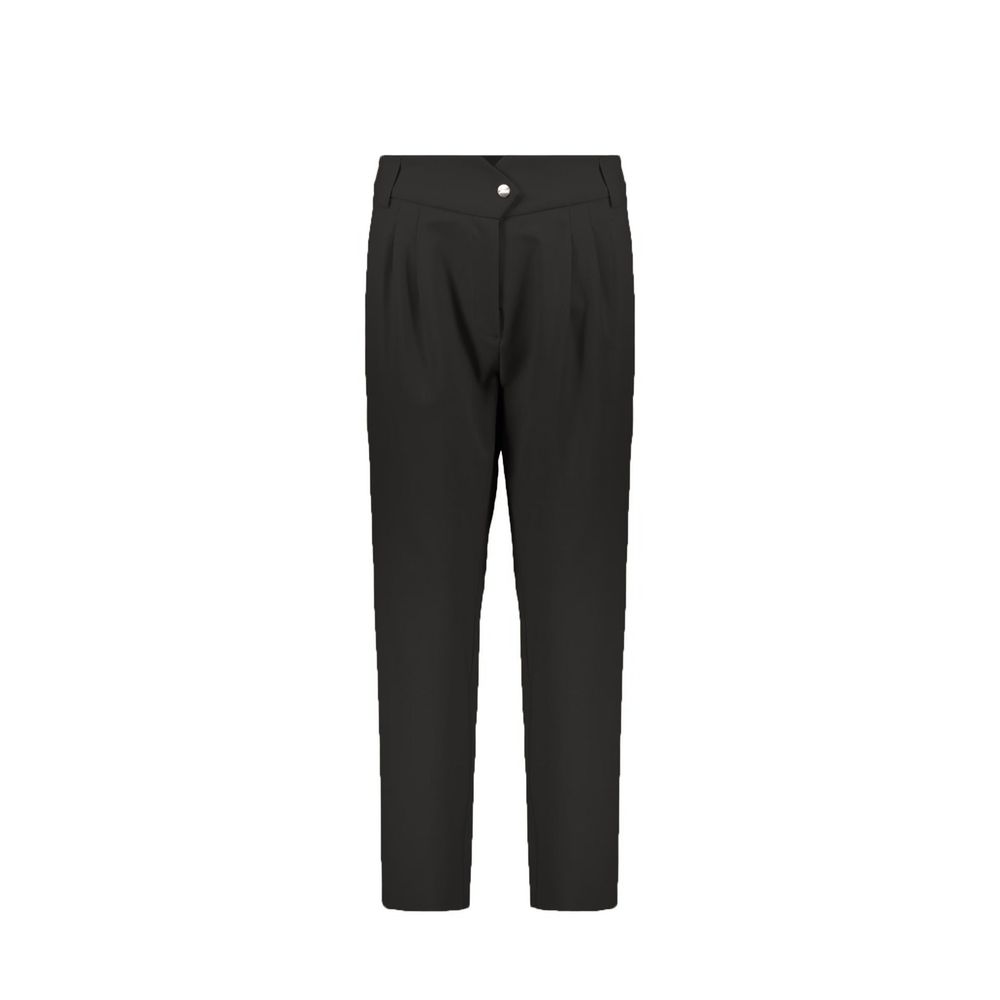 Herno Black Elastane Casual Pants | Regal Royce