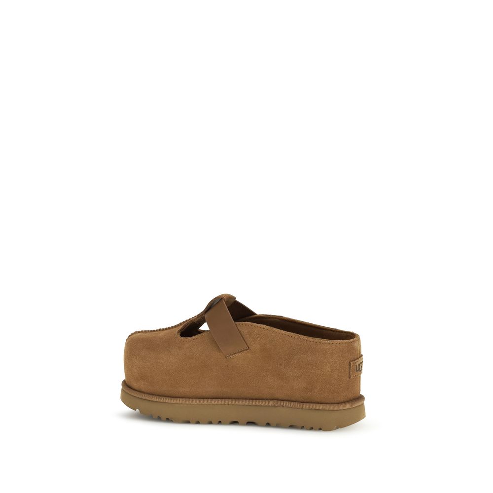 UGG Brown Calf Leather Bos Taurus Mules | Regal Royce