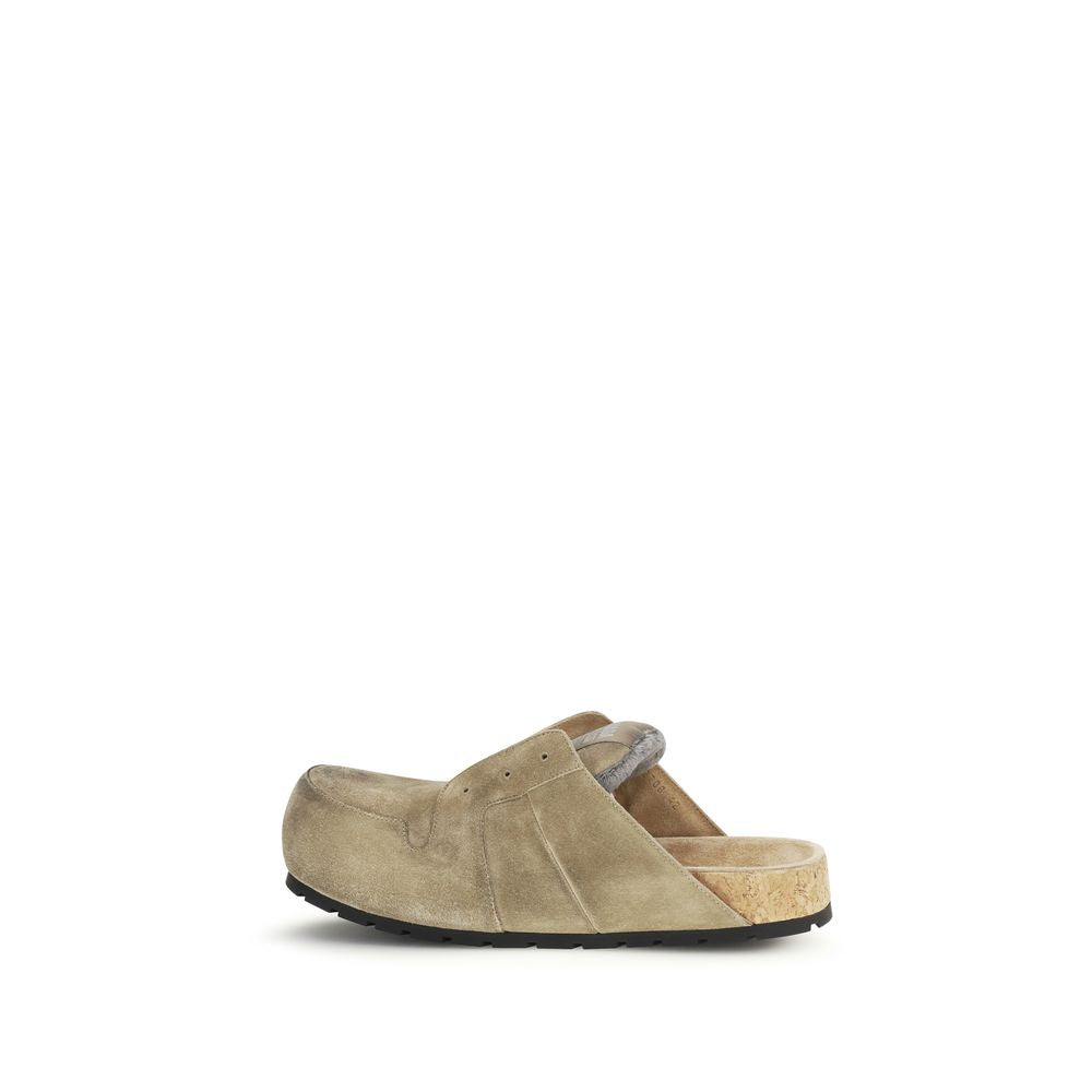 Balenciaga Beige Calf Leather Bos Taurus Mules | Regal Royce