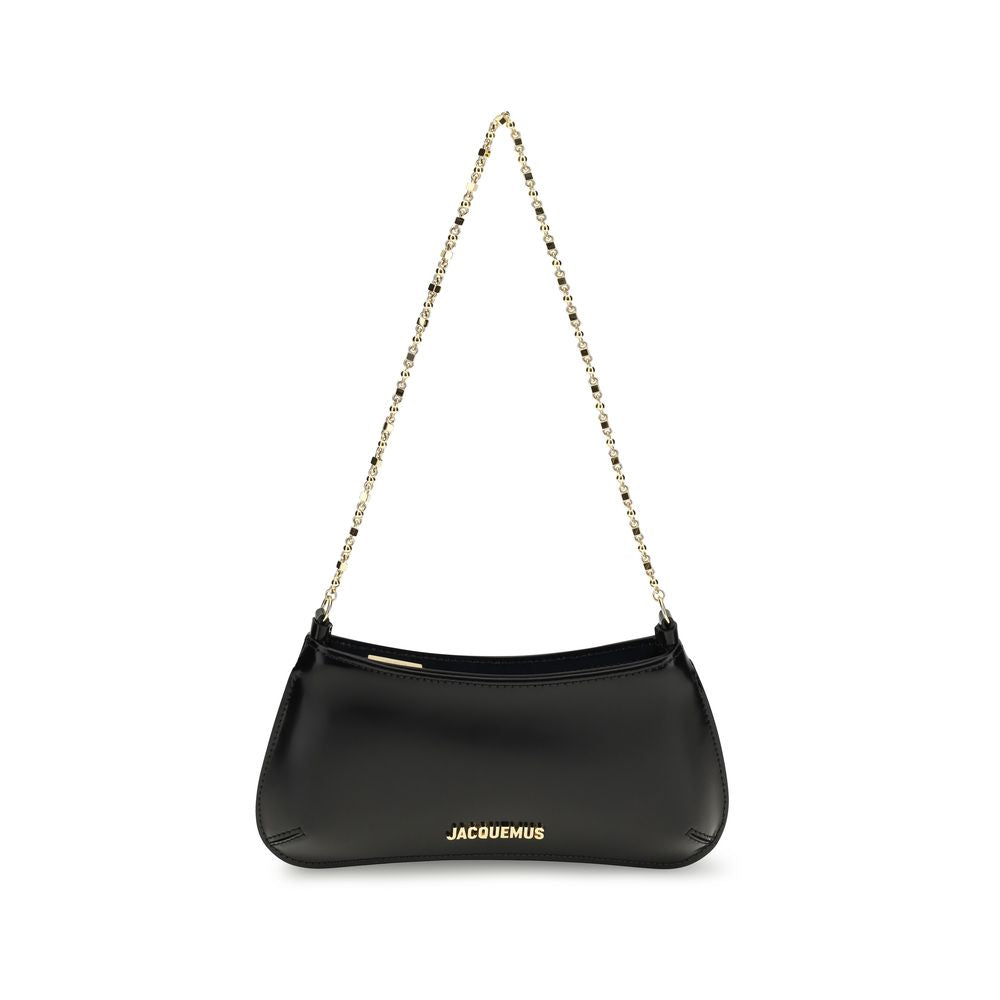 Jacquemus Black Calf Leather Bos Taurus Shoulder Bag | Regal Royce
