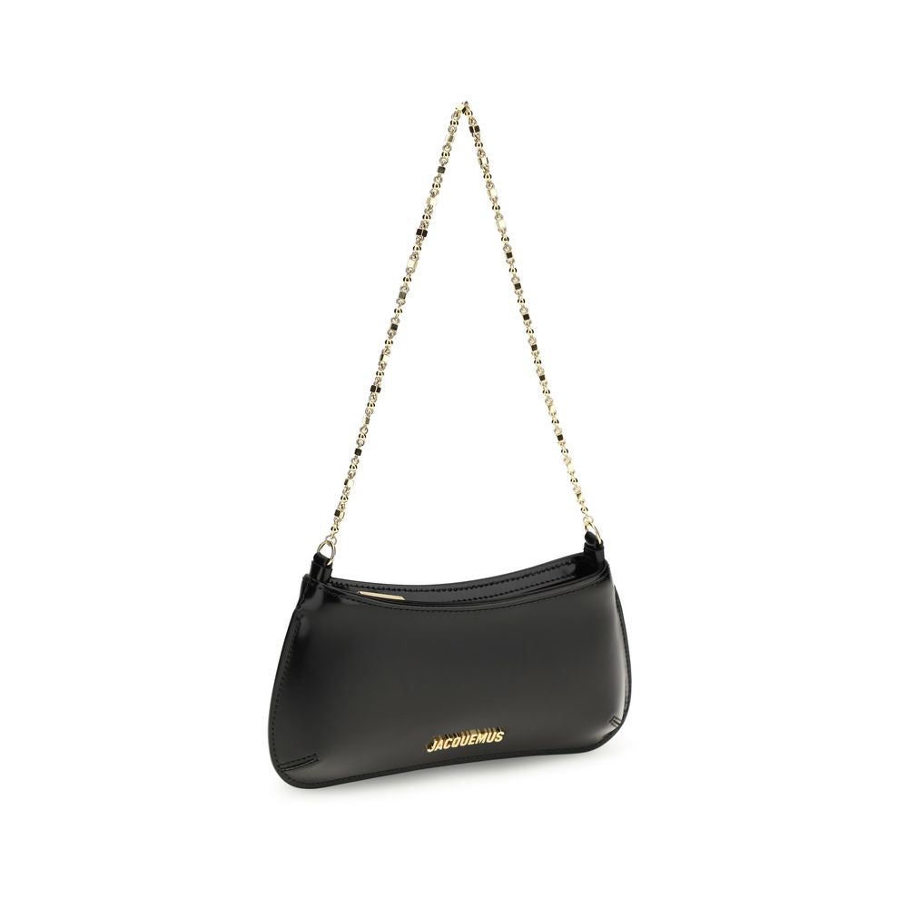 Jacquemus Black Calf Leather Bos Taurus Shoulder Bag | Regal Royce