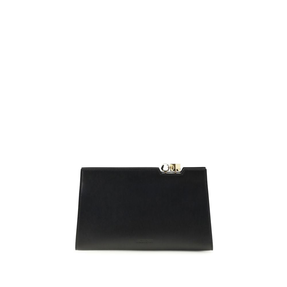 Jacquemus Black Calf Leather Bos Taurus Shoulder Bag | Regal Royce