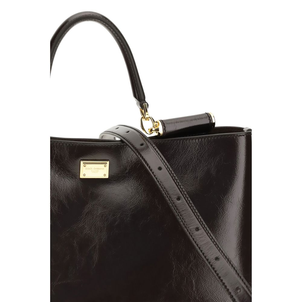 Dolce & Gabbana Brown Calf Leather Bos Taurus Shoulder Bag | Regal Royce