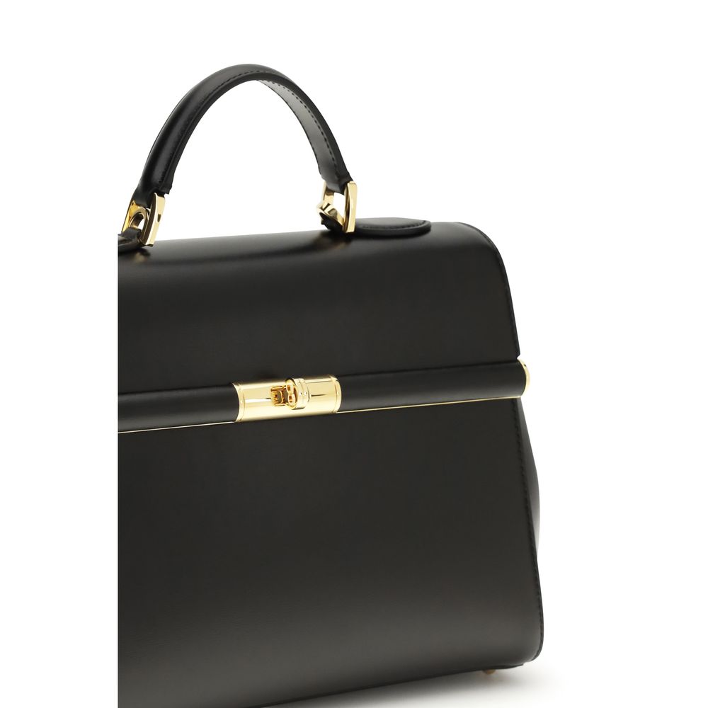 Dolce & Gabbana Black Calf Leather Bos Taurus Shoulder Bag | Regal Royce