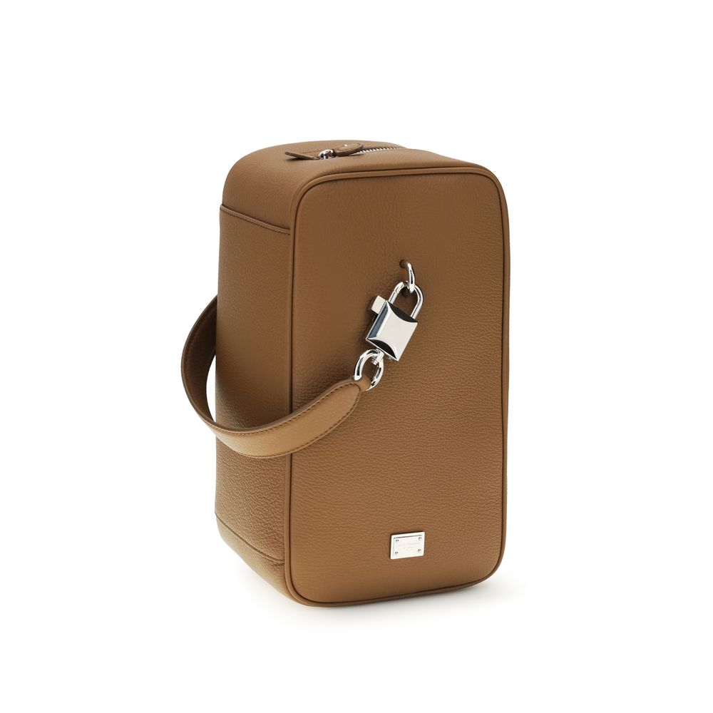 Dolce & Gabbana Brown Calf Leather Bos Taurus Handbag | Regal Royce