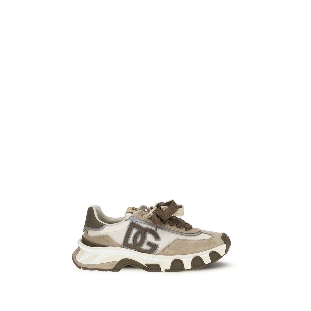 Dolce & Gabbana Multicolor Calf Leather Bos Taurus Athletic Sneakers | Regal Royce