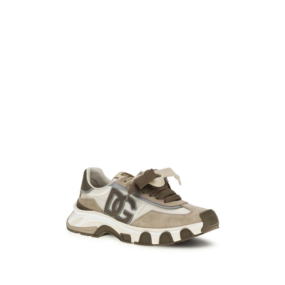 Dolce & Gabbana Multicolor Calf Leather Bos Taurus Athletic Sneakers | Regal Royce