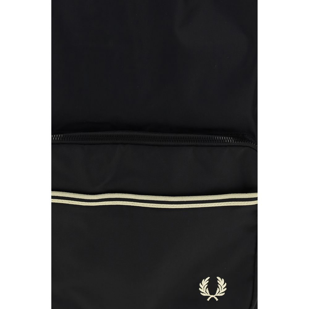 Fred Perry Black Nylon Backpack | Regal Royce