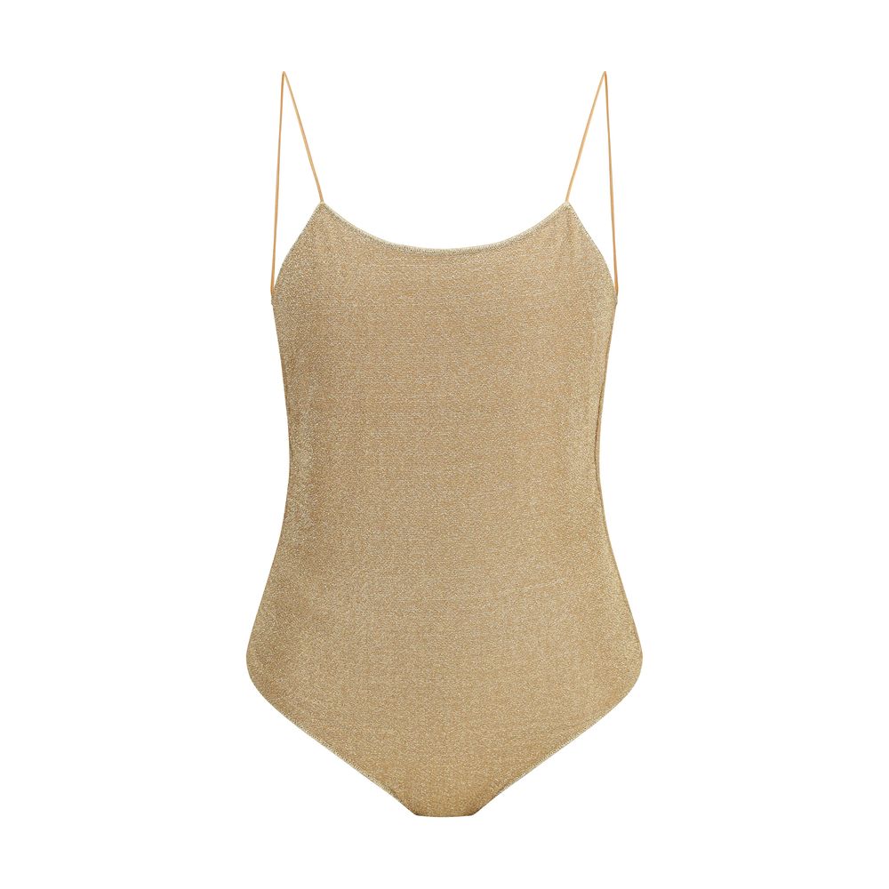 Oséree Gold Metal One-Piece Swimsuit | Regal Royce