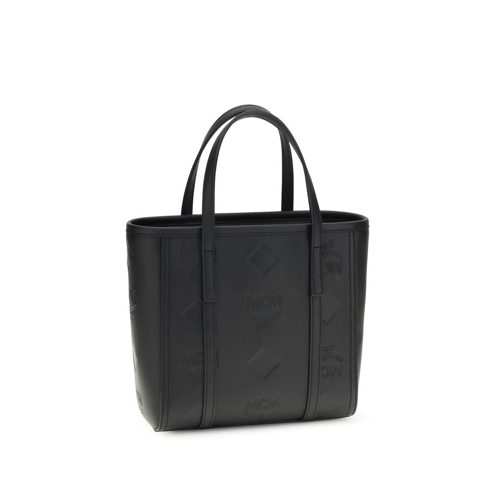 MCM Black Calf Leather Bos Taurus Shoulder Bag | Regal Royce