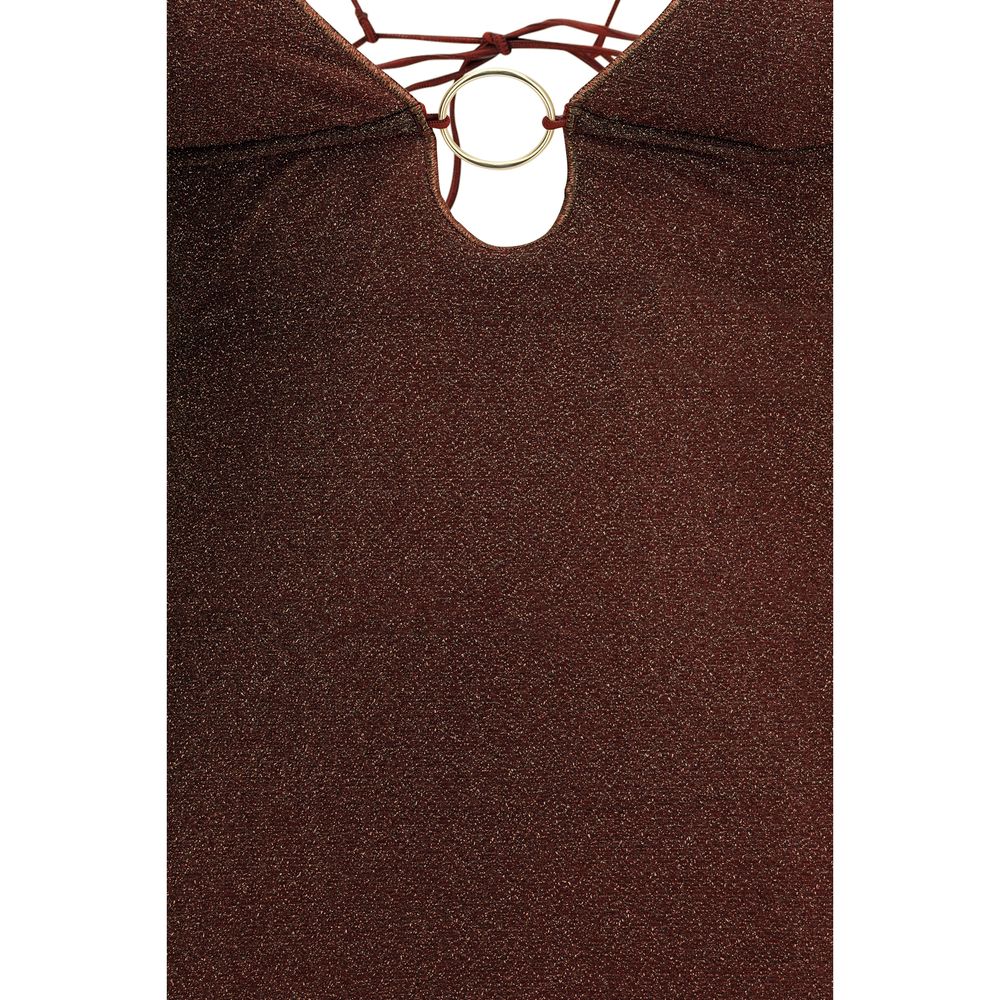 Oséree Brown Polyamide Casual Dress | Regal Royce