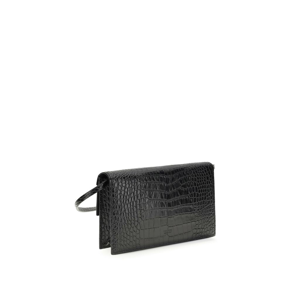 Tom Ford Black Calf Leather Bos Taurus Shoulder Bag | Regal Royce