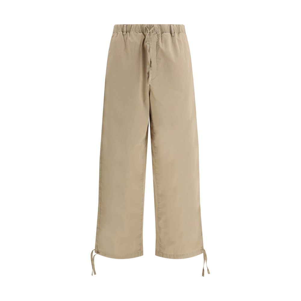 Ferragamo Beige Cotton Casual Pants | Regal Royce