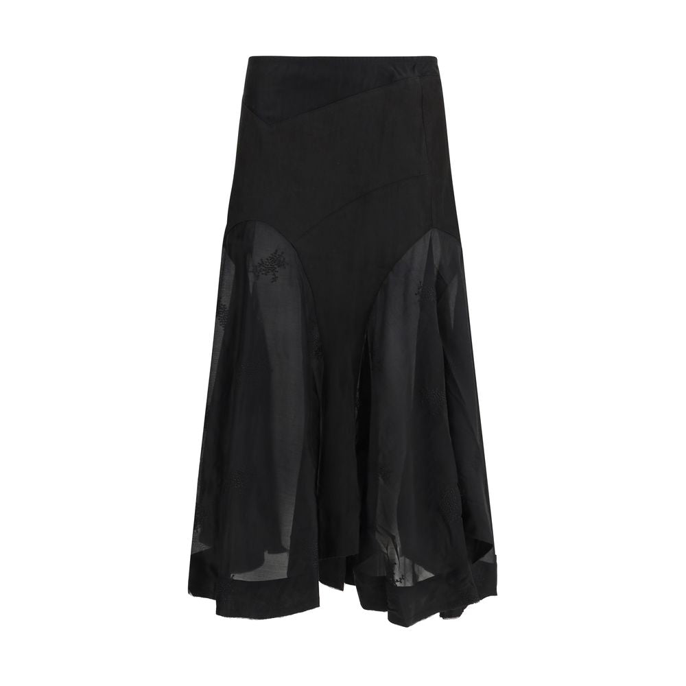 Our Legacy Black Lyocell Long Skirt | Regal Royce