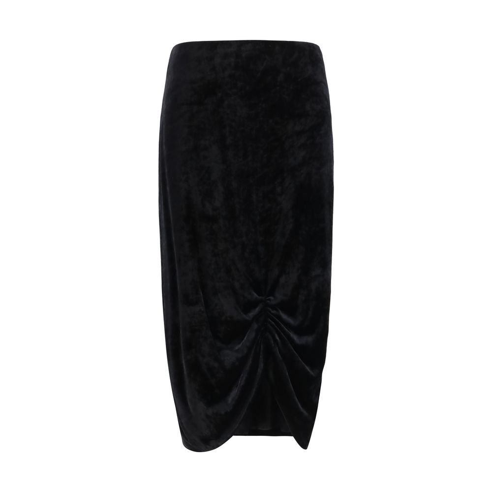 Valentino Black Viscose Long Skirt | Regal Royce