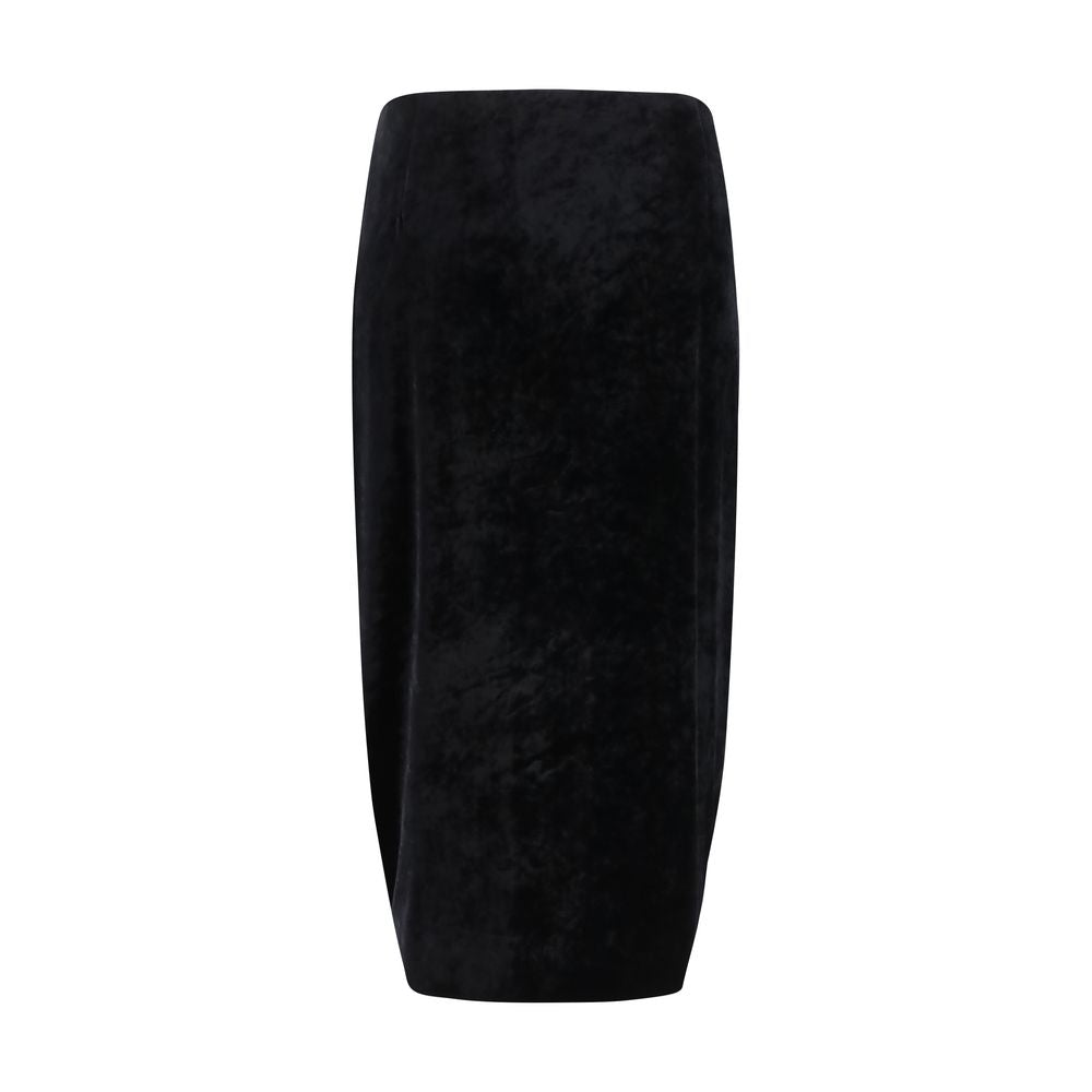 Valentino Black Viscose Long Skirt | Regal Royce